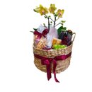 Cesta Café da Manhã ou Tarde com Linda Orquídea