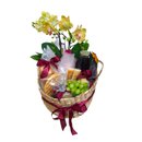 Cesta Café da Manhã ou Tarde com Linda Orquídea
