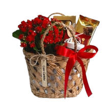 Sacola Floral com Mix de Chocolates 