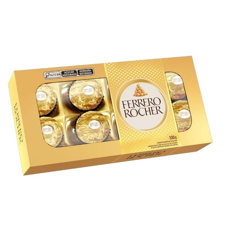 Bombons Incríveis Ferrero Rocher 8 Unidades
