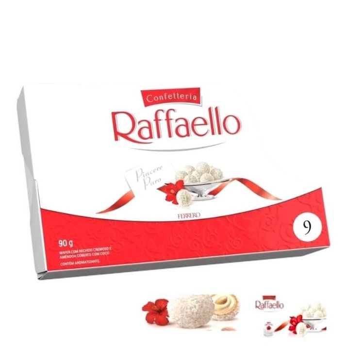 Bombons Raffaello caixa 9 unidades