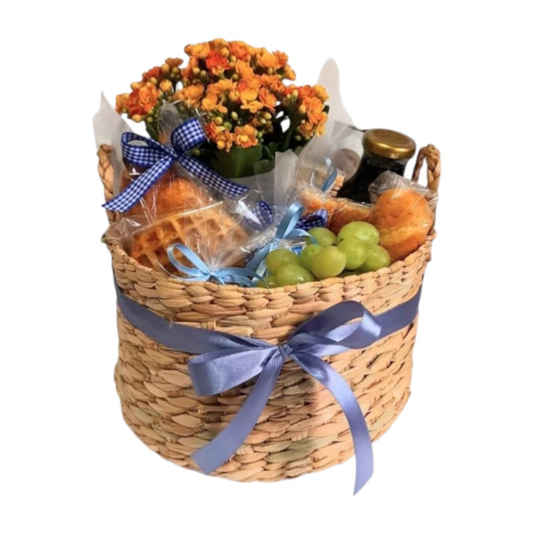 Cesta Café da Manhã ou Tarde Celeste