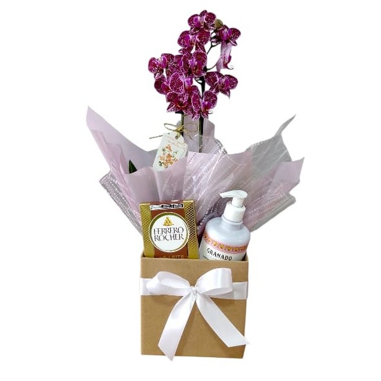 Cesta Lavínia Orquídea Aroma e Sabor