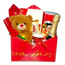 Cesta Carta de Amor Iluminada