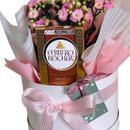 Cesta Baby Flores e Chocolate 