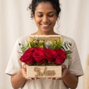 Cesta de Chocolate com Rosas Sedução
