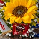 Balde Girassol e Chocolate Sunshine