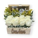 Baú Sedução de Rosas Brancas 