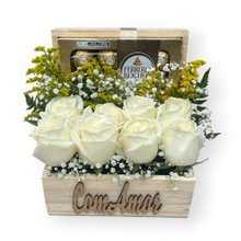 Baú Sedução de Rosas Brancas 