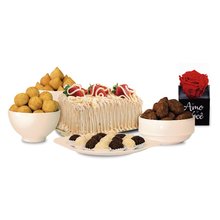 Kit Festa Especial Com Rosa Amo Você