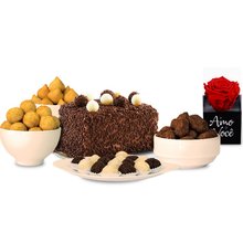 Kit Festa 1 Tradicional Com Rosa Amo Você