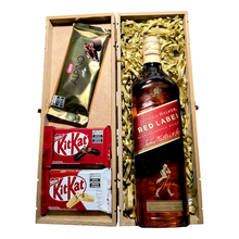 Cesta Whisky Red Label com Chocolates 