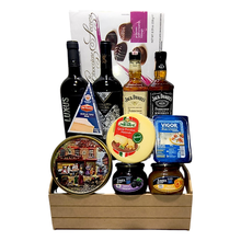 Cesta Premium com  Whisky e Vinho