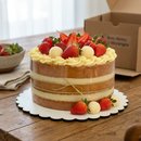 Bolo de Aniversário Ninho com Morangos Para 10 Pessoas