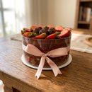 Bolo de Aniversário Brigadeiro com Morango