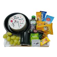 Cesta Bom Dia com Bentô Cake Rep Bardei Tiu Iu