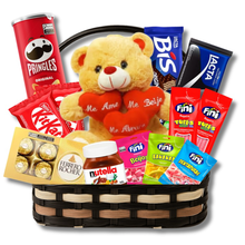 Cesta Amor e Delícias com Pelúcia