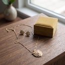 Conjunto Tigre com zircônias douradas