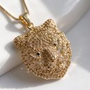 Conjunto Tigre com zircônias douradas