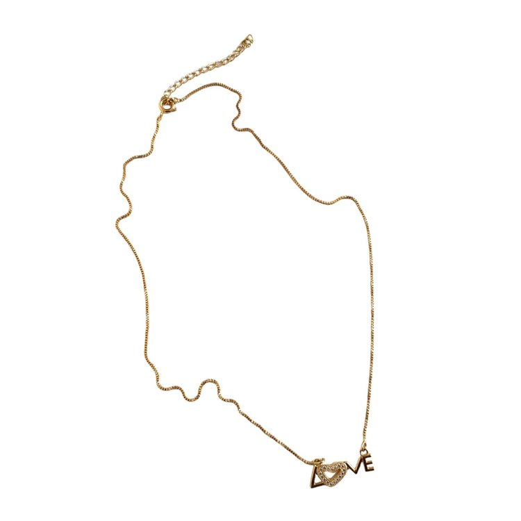 Colar Love Dourado