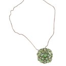 Colar Mandala Pedra Fusion Verde