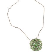 Colar Mandala Pedra Fusion Verde