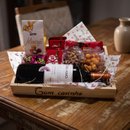 Cesta de Vinho Tinto e Chocolate