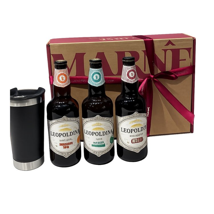 Kit  Cervejas Especiais Leopoldina + Copo Térmico