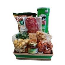 Cesta Petiscos com Salaminho e Amendoim 