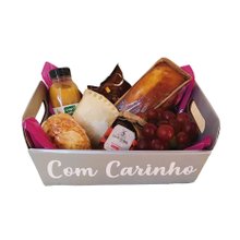 Cesta de Café da Manhã Pequena em Papel Kraft