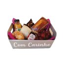Cesta de Café da Manhã Pequena em Papel Kraft Personal