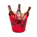 Balde Cerveja em Acrílico 3 Garrafas Petiscos e Doces
