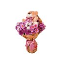 Buque de Flor do Campo com Urso de Pelúcia 15cm