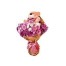 Buquê Flores do Campo P com Urso de Palúcia