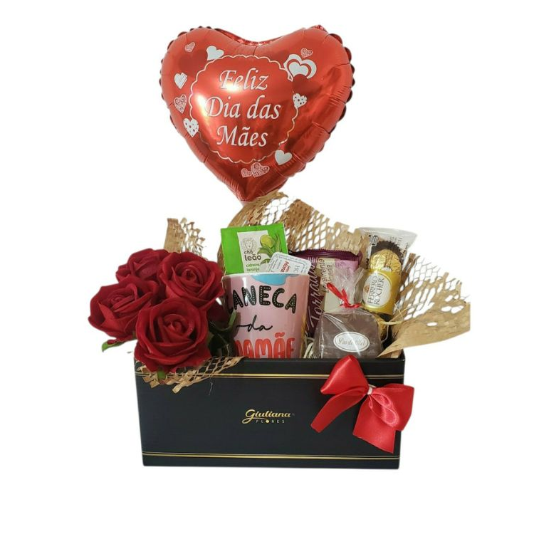 Cesta Rosas  Mamãe