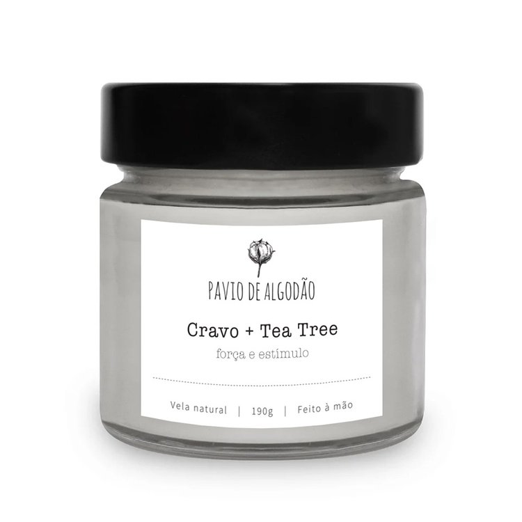 Vela Cravo + Tea Tree + Caixa Presente