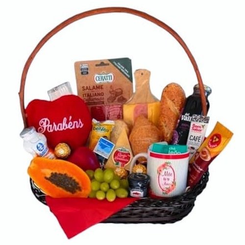 Cesta de Café Luxo Mãe é uma Rainha