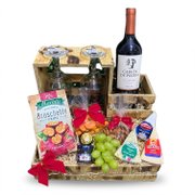 Cesta Especial Queijos e Vinho 2 Taças