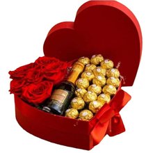 Coração Luxo de Rosas, Chandon e Ferrero