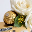 Ramalhete 3 Rosas Brancas e Ferrero 