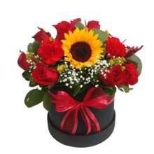 Box de Rosas e Girassol