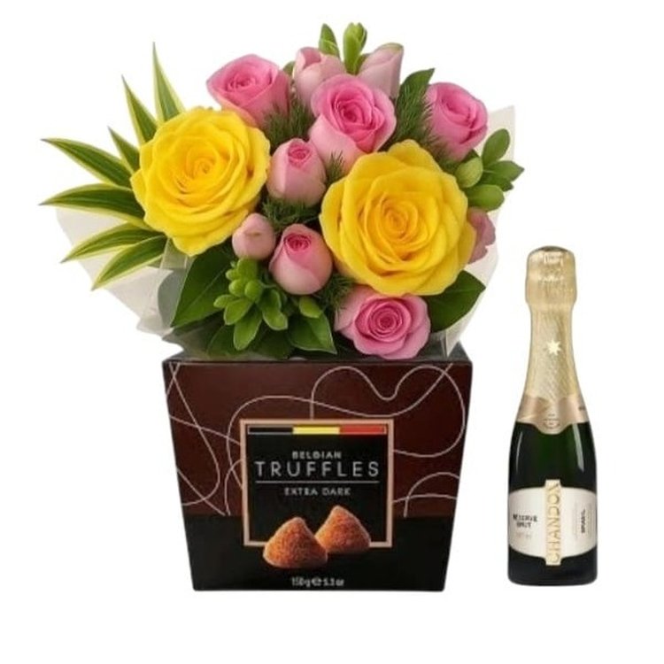 Buquê Delicado com Trufas Belgas e Chandon
