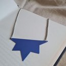 Colar Alhena Azul com Prata