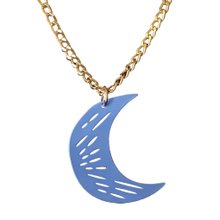 Colar Ayla Azul com Ouro