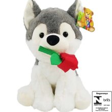 Pelúcia Cachorro Com Rosa