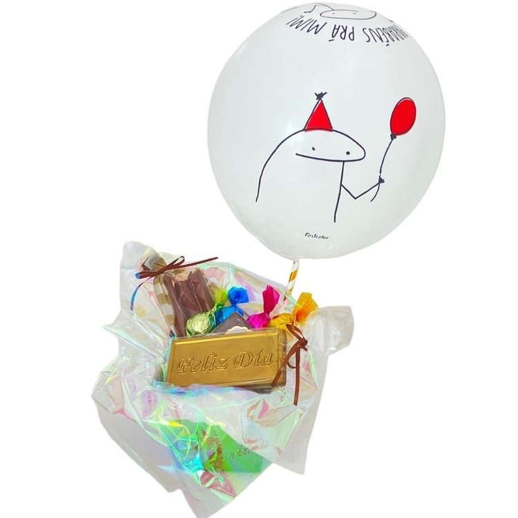 Balão - Bexiga Flork Meme - Bentô Aniversário - 25 Unidades