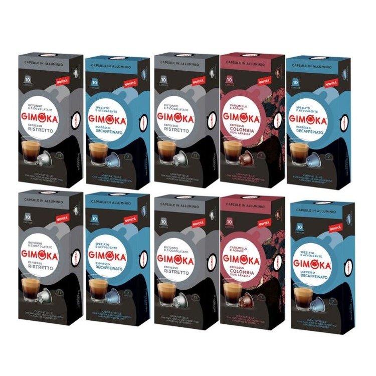 Combo Gimoka Alumínio 100 Cápsulas