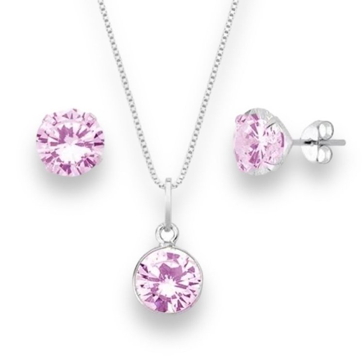 Conjunto Ponto de Luz Rosa