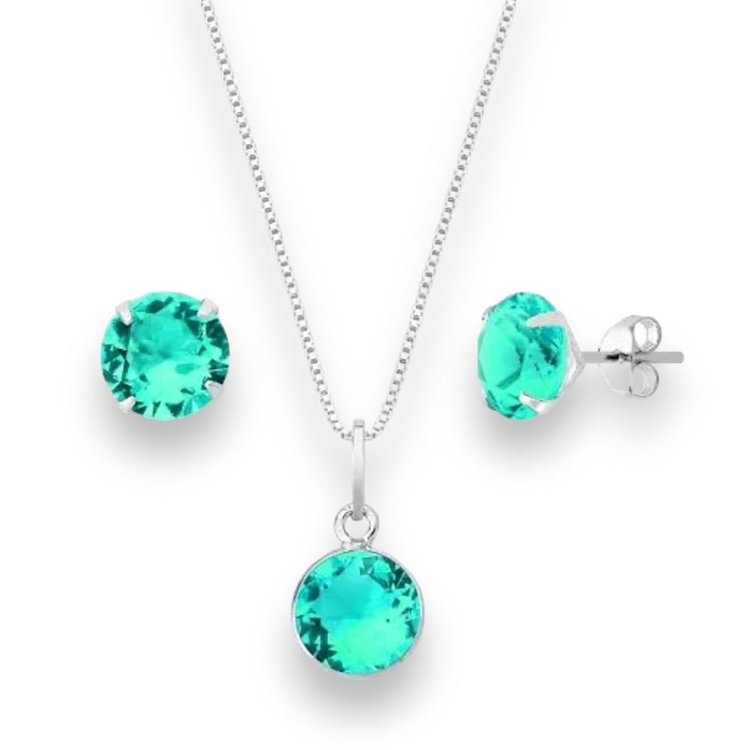 Conjunto Ponto de Luz Redondo Verde