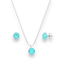 Conjunto Ponto de Luz Azul Claro